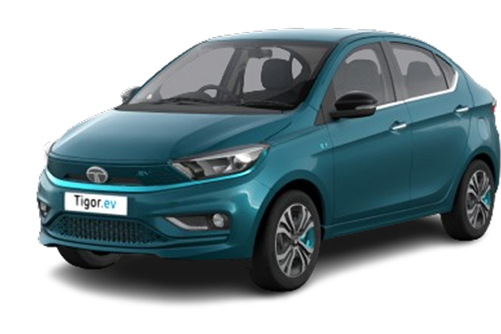 Tata Tigor EV XT in Signature Teal Blue 