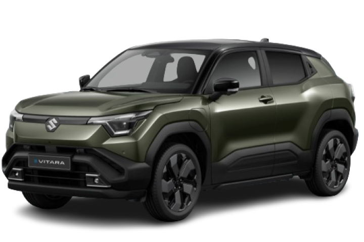 Maruti Suzuki E Vitara Alpha in Land Breeze Green Pearl Metallic × Bluish Black Pearl