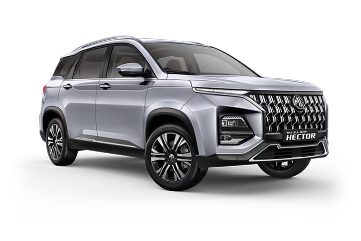MG Hector Sharp in Aurora Silver