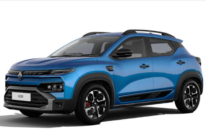 Renault Kiger Authentic in Caspian Blue