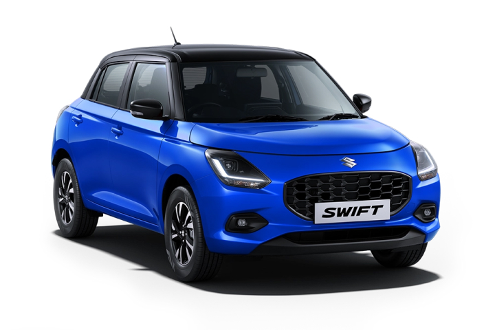 Maruti Suzuki Swift VXI in Luster Blue with Midnight Black Roof