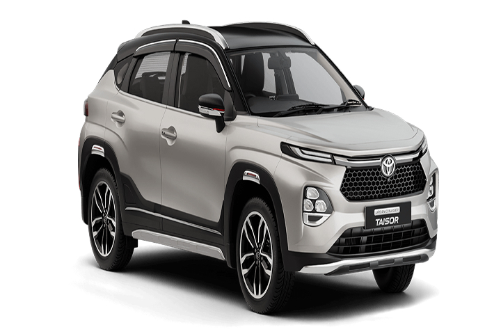 Toyota Taisor E in Cafe White Midnight Black