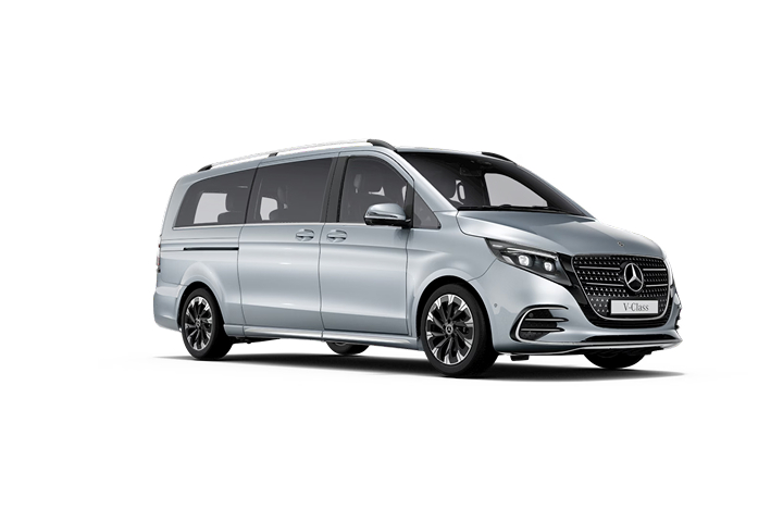 Mercedes-Benz V-Class Extra LWB 300 in High-Tech Silver Metallic