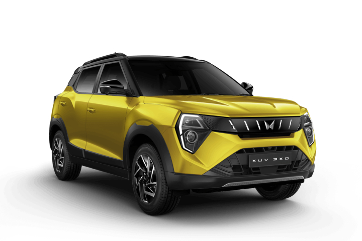 Mahindra XUV 3X0 REV in Citrine Yellow Black